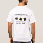 T-shirt SlippyFlippyPenguin-Mannen (Achterkant)