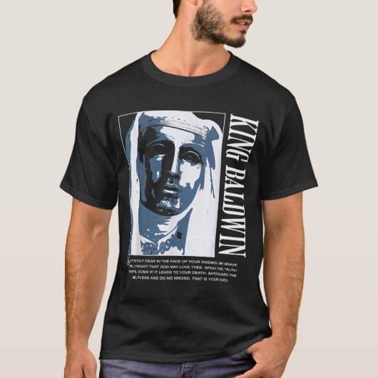 T-shirt Sliver Mask King Baldwin Iv Meme The Leper King Wa (Devant)