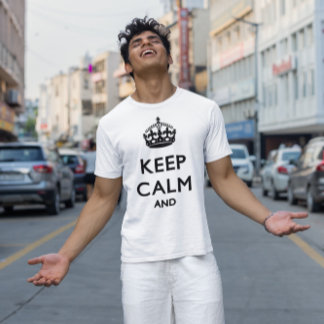 T-shirt Slogan au calme - Logo Motivationnel au calme
