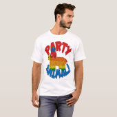 T-shirt Slogan caricature Pinata sur l'animal du parti (Devant entier)