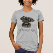 T-shirt Slogan Chien mignon Funny Schnauzer Chiot illustra (Devant)