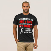 T-shirt Slogan de golf Hilarious (Devant entier)