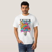 T-shirt slogan de protestation. Anonyme. (Devant entier)