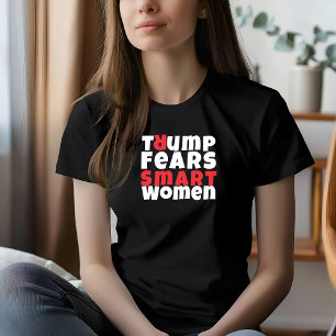 T-shirt slogan de protestation anti-trump féministe rouge 