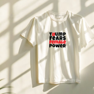 T-shirt slogan de protestation étudiant anti-Trump rouge b
