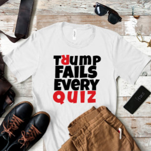 T-shirt slogan de protestation étudiant anti-Trump rouge n