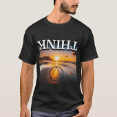 T-shirt Slogan de rétablissement Think Sunrise (Devant)