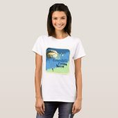 T-shirt Slogan Downhill Funny Downbeat (Devant entier)