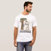 T-shirt Slogan drôle de stickman (Devant entier)