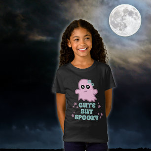 T-Shirt Slogan Graphique d'Halloween mignon mais Éffrayant