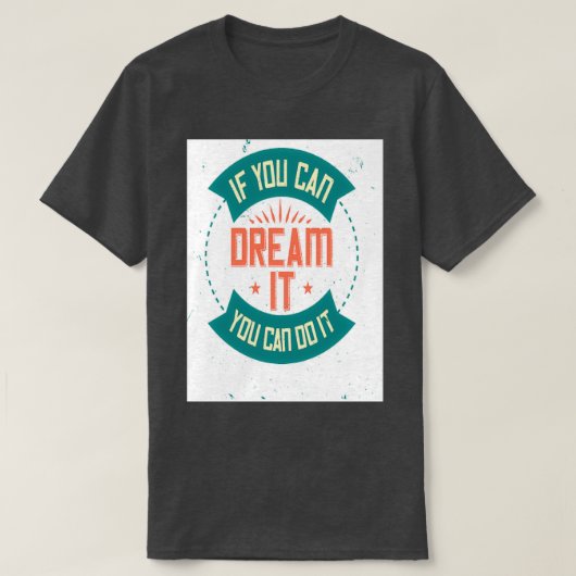 T-shirt Slogan motivationnel 50 (Design devant)