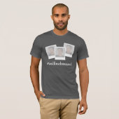 T-shirt slogan #selfieobsédé ajoutez vos propres photos de (Devant entier)