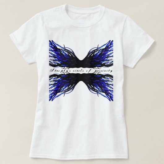 T-shirt Sloth Abstract 7 Deadly Sins Alcohol Ink Art (Design devant)