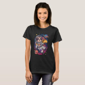 T-shirt Sloth Astronaut Taco Space Adventure Funny Kawaii  (Devant entier)