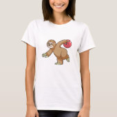 T-shirt Sloth at Bowling avec Bowling ball (Devant)