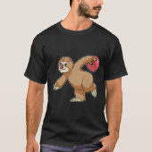 T-shirt Sloth at Bowling avec Bowling ball (Devant)