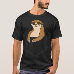 T-shirt Sloth Baby Dans La Poche Cute Pocket Sloth