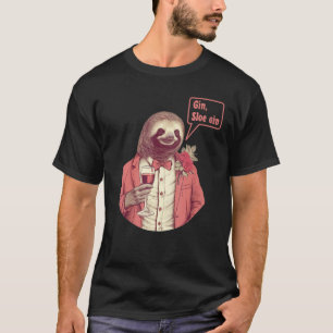 T-shirt Sloth Bartender Boire un Cocktail Joke Hommes et W