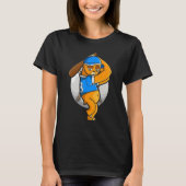 T-shirt Sloth Baseball Sloth Retro Baskeballer Baseball Pl (Devant)