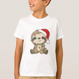 T-shirt Sloth Christmas Winter Animaux Slots