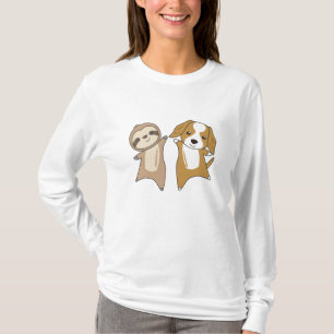 T-shirt Sloth Cocker Spaniel Chien Amoureux des animaux Sl