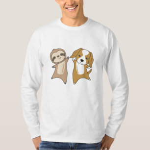 T-shirt Sloth Cocker Spaniel Chien Amoureux des animaux Sl