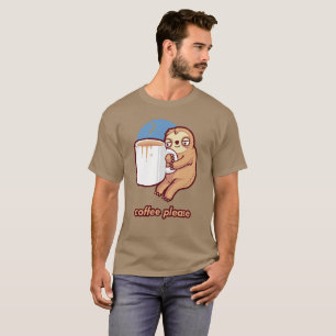 T-shirt Sloth Coffee S'Il Vous Plaît