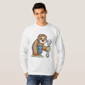 T-shirt Sloth comme artisan avec clé (Devant entier)