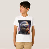 T-shirt Sloth Cyberpunk (Devant entier)