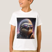 T-shirt Sloth Cyberpunk (Devant)