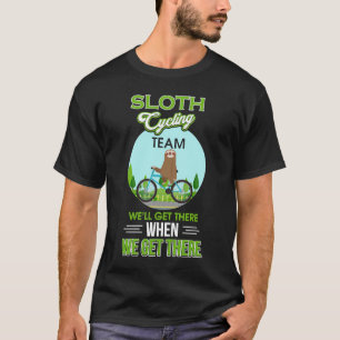 T-shirt Sloth Cycling Team Sloth Bicycle Team Sloth