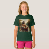 T-shirt Sloth Dans Un Canoë (Devant entier)