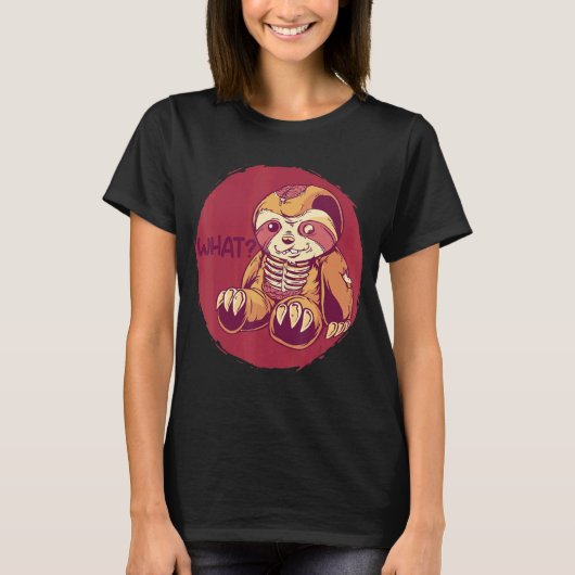 T-shirt Sloth Déplaisant Horror Machines À Sous (Devant)