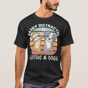 T-shirt Sloth Dog Australia Berger Merle Animal Friend