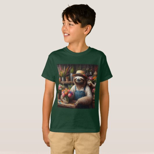 T-shirt Sloth Florist (Devant entier)