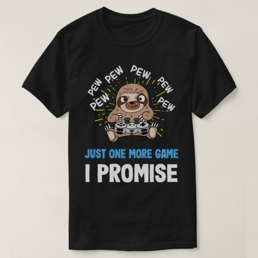 T-shirt Sloth Gaming (Design devant)