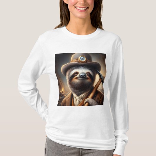 T-shirt Sloth Gold Miner (Devant)