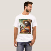 T-shirt Sloth Grand-mère (Devant entier)