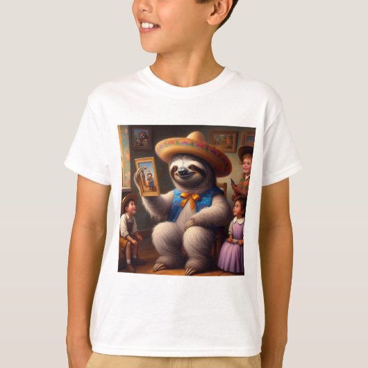 T-shirt Sloth Grand-pa (Devant)