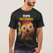 T-shirt Sloth Halloween Bagel U2013 Nourriture Drôle Et An (Devant)
