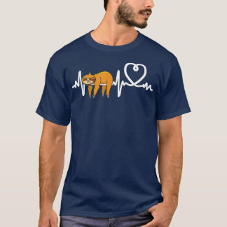 T-shirt Sloth Heart Sloths Cadfts Femme Sloth Heart