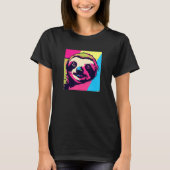 T-shirt Sloth in Pop Style (Devant)