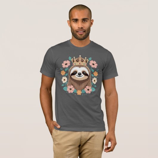 T-shirt Sloth King (Devant entier)