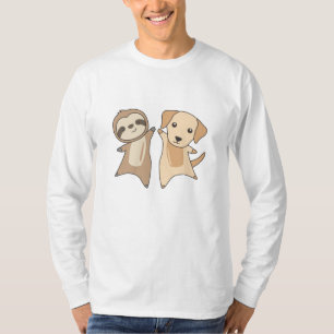 T-shirt Sloth Labrador Amoureux des animaux De Chiens Pour