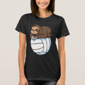 T-shirt Sloth Lazy Animal Volleyball Sport Wild Tree (Devant)