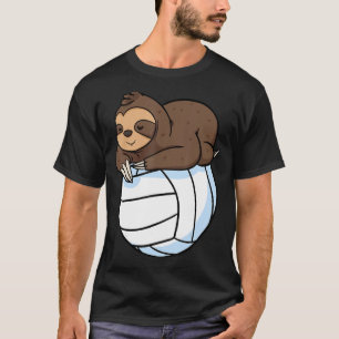 T-shirt Sloth Lazy Animal Volleyball Sport Wild Tree