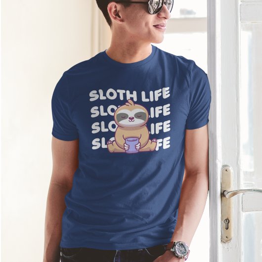 T-shirt Sloth Life | Parcelle couchée