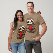 T-shirt Sloth Love In Love Friendship and Valentines (Unisexe)