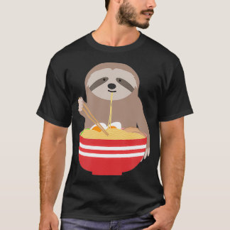 T-shirt Sloth Mange Ramen Bowl nouilles
