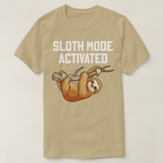 T-shirt Sloth Move Activé Sloth Pun Funny Lazy Sloth An (Design devant)